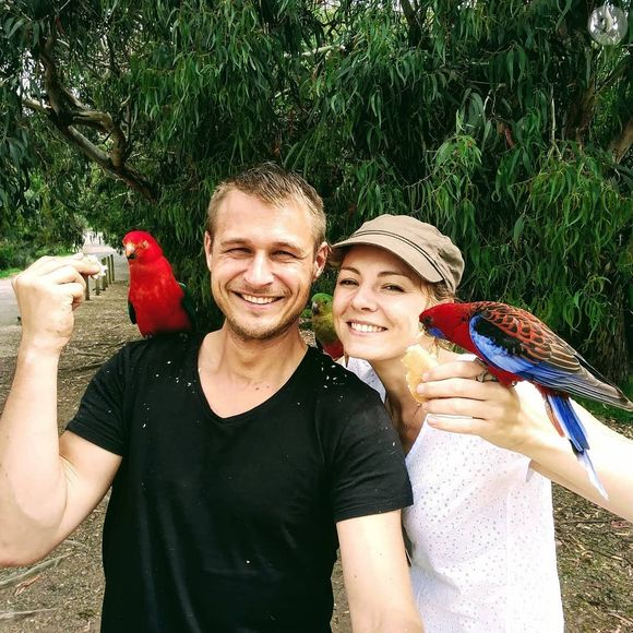 Freddy, l'ancien candidat de "Koh-Lanta", "et sa compagne Morgane sur Instagram.