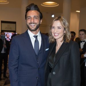 Maxim Nucci et sa compagne Isabelle Ithurburu (enceinte) - Arrivées lors de la 43ème cérémonie des Cesar à la salle Pleyel à Paris, le 2 mars 2018.
© Dominique Jacovides - Olivier Borde / Bestimage