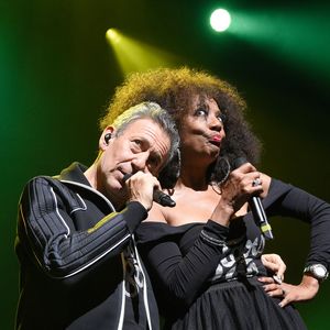 François Feldman, Joniece Jamison - Showcase pour l'avant-première du film "Stars 80, la suite" à l'Olympia de Paris le 5 décembre 2017. © Coadic Guirec/Bestimage