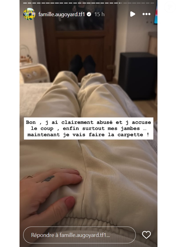 Mais tout ne s'est pas passé comme prévu.

Roxanne Augoyard (Familles nombreuses) donne de ses nouvelles après son opération.