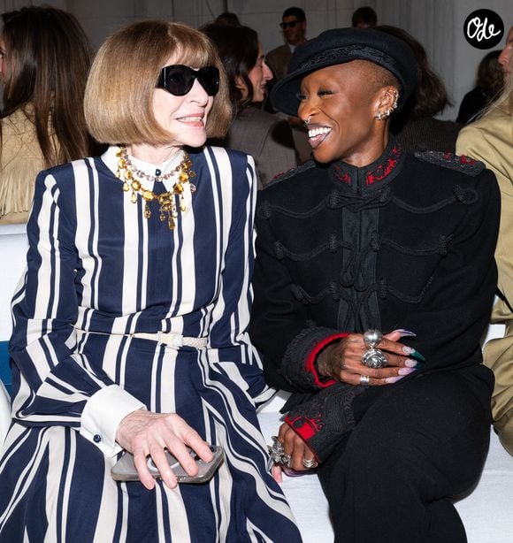 Anna Wintour, Cynthia Erivo au défilé Ralph Lauren, collection prêt-à-porter printemps/été 2027 à New York, le 9 septembre 2026. Crédit photo : BFA.com / Backgrid USA / Bestimage