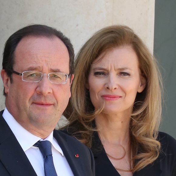 Francois Hollande et Valerie Trierweiler a l'elysee le 06/06/2013 (AGENCE / BESTIMAGE).