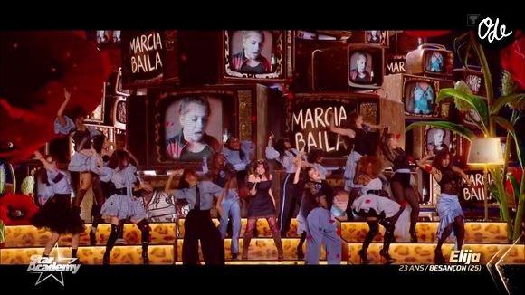 Elle a marqué le premier prime en interprétant Marcia Baïla des Rita Mitsouko.

Elija fait partie de la nouvelle promotion de la "Star Academy". Capture d'écran TF1