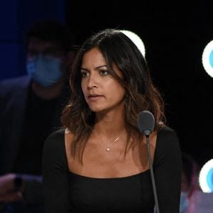 Aurélie Casse lors de la conférence de presse de BFM TV à Paris, France, le 25 août 2021. Photo by Eliot Blondet/ABACAPRESS.COM