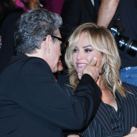 Exclusif - Marc Lavoine et sa compagne Adriana Karembeu au "concerto pour la paix" de Omar Harfouch au théâtre des Champs-Elysées à Paris. © Rachid Bellak / Bestimage