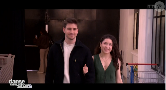 Julien Lieb et sa compagne Amélie dans Danse avec les stars - capture d'écran TF1
