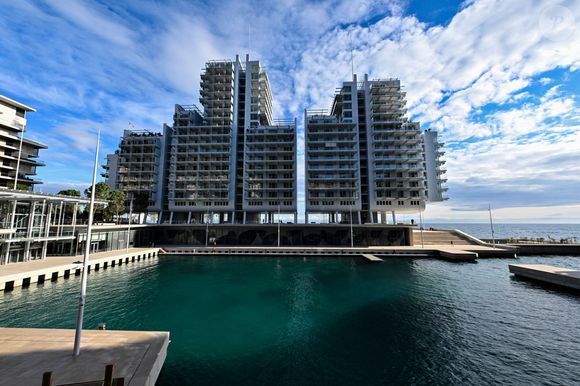 Rinat Akhmetov, l'homme le plus riche d'Ukraine, a acheté le bien immobilier individuel le plus cher de l'histoire en s'offrant un appartement pour 471 millions d'euros à Monaco, un appartement grand luxe en plein cœur du quartier de Mareterra.) - Une vue de l'extension dite de l'anse du Portier ou Mareterra, à Monaco le 10 décembre 2024. © Bruno Bebert / Bestimage
