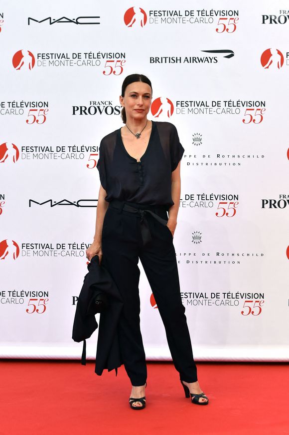 Natacha Lindinger - Photocall de la soirée d'ouverture du 55ème festival de télévision de Monte-Carlo à Monaco. Le 13 juin 2015 
Bestimage