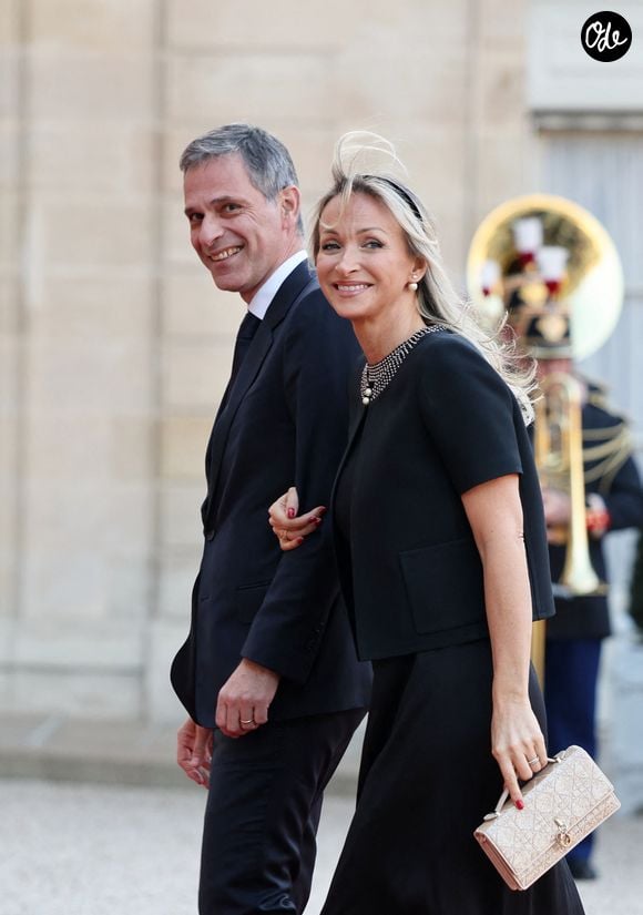 Rodolphe Saadé (Pdg de CMA-CGM) et sa femme Véronique Albertini-Saadé - Arrivées au dîner d'état au palais de l'Elysée à Paris donné en l'honneur du roi et de la reine de Danemark le 31 mars 2025.

© Jacovides / Moreau / Bestimage