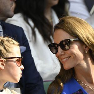 La princesse Charlotte de Galles, Catherine (Kate) Middleton, princesse de Galles - Personnalités à la finale homme du tournoi de tennis de Wimbledon le 13 juillet 2025.

© Chryslène Caillaud / PsnewZ / Bestimage