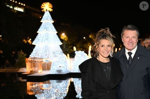 Christian Estrosi, le maire de Nice, a lancé les illuminations de Noël puis a inauguré le village de Noel, accompagné de son épouse Laura Tenoudji Estrosi, et de bon nombres d'élus de sa majorité municipale, le 281125.
© Bruno Bebert / Bestimage © Bruno Bebert/Bestimage