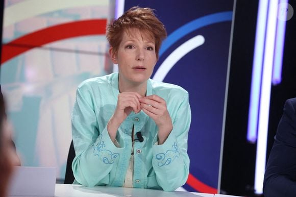 Natacha Polony lors de l'émission pour le second tour des élections législatives 2024 organisée par la chaîne de télévision française BFMTV à Paris, France le 07 juillet 2024. Photo by Jerome Domine/ABACAPRESS.COM