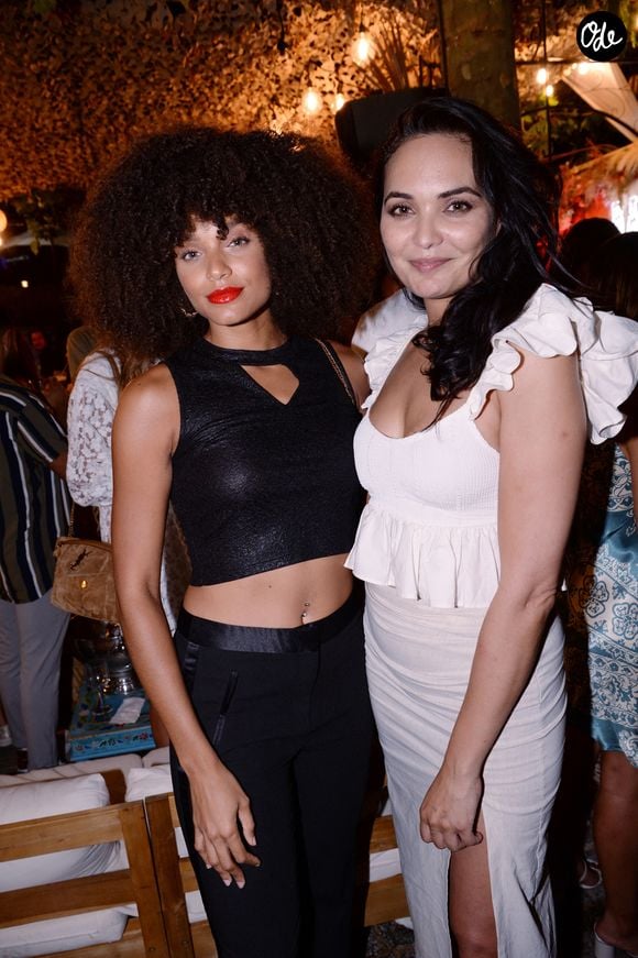 Alicia Aylies (miss France 2017), Valérie Bègue (miss France 2008) lors de l'anniversaire de Malika Ménard (miss France 2010) qui fête ses 34 ans au club Barbanegra à Paris le 20 juillet 2021.  © Rachid Bellak / Bestimage