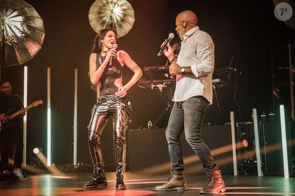Exclusif - La chanteuse Shy'm en concert, avec son père Harry Marthe, aux Folies Bergère à Paris. Le 7 mars 2018
© Cyril Moreau / Bestimage