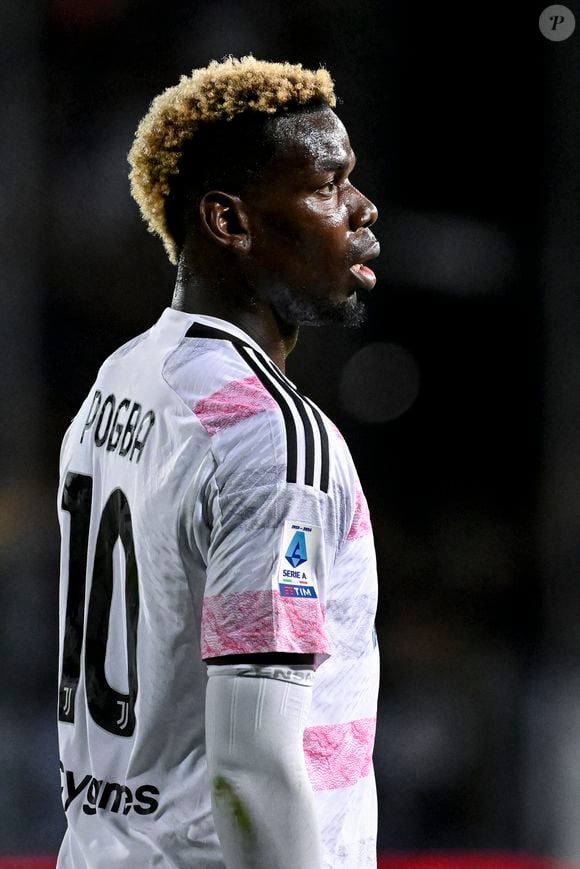 Paul Pogba lors d'un match de football entre Empoli FC et la Juventus FC à Empoli le 3 septembre 2023.