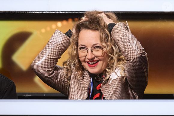 Exclusif - Christelle Chollet - Enregistrement de l'émission "100% Logique", présentée par Cyril Féraud et diffusée le le 19 avril 2025 sur France 2. Le 18 décembre 2024. © Cyril Moreau/Bestimage