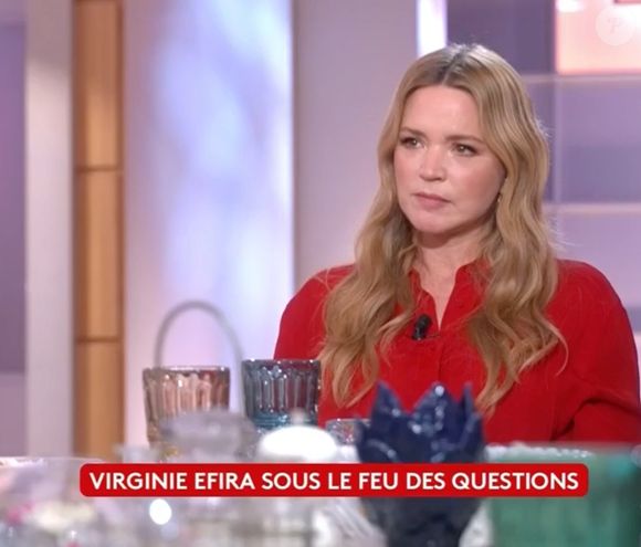 Virginie Efira sur le plateau de C à vous ce mercredi 29 octobre 2025. (Capture d'écran)