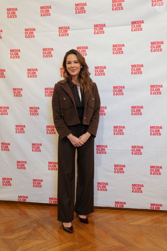 Mélissa Theuriau - Cérémonie des Trophées médiaClub'Elles 2026 dans les salons de l'Hôtel de Lassay le 4 février 2026. © Anne-Sophie Guebey / Bestimage