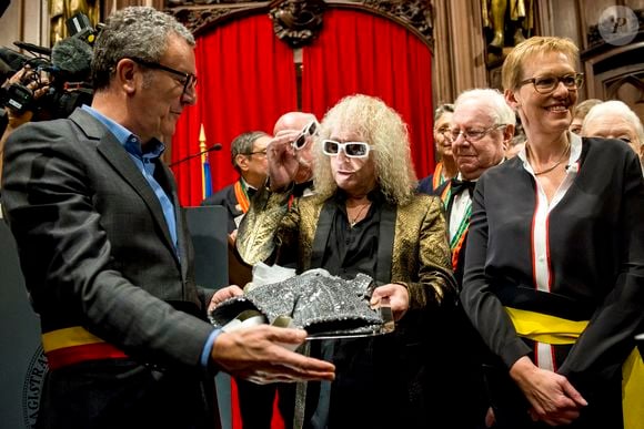 Le maire de Bruxelles, Yvan Mayeur, lors de la réception d'honneur pour Michel Polnareff le 17 novembre 2016. Photo by Danny Gys/Reporters/ABACAPRESS.COM