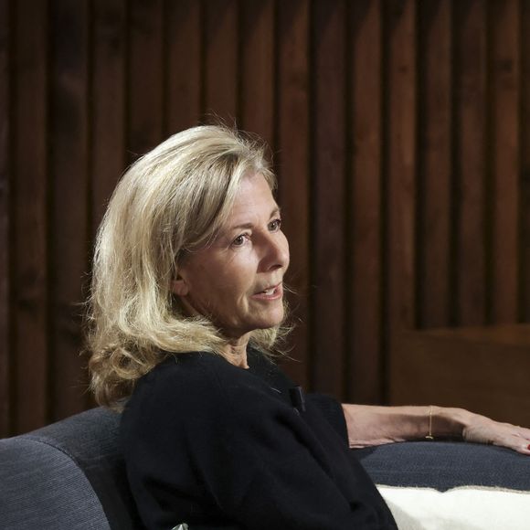 Exclusif - Claire Chazal, sur plateau de la nouvelle émission "Animalement Vôtre" présentée par Bernard Montiel et diffusée le 7 décembre sur France 3, à Paris, France, le 7 octobre 2025. © Jack Tribeca/Bestimage