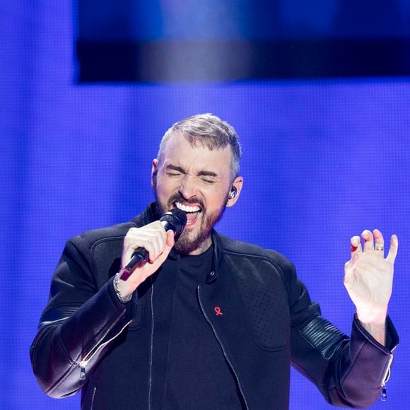 Christophe Willem lors de l'enregistrement de la soirée "Les 30 ans du sidaction - la soirée événement" au Grand Rex à Paris diffusée le 23 mars 2024 sur France 2
Photo par Cyril Moreau / Coadic Guirec / Bestimage