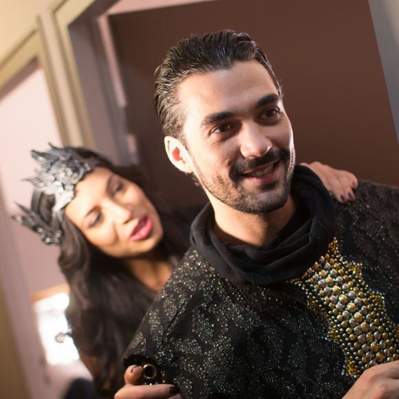 Zaho, Florent Mothe - Showcase de la comédie musicale "La légende du roi Arthur" à Paris le 10 avril 2015. Photo par CYRIL MOREAU / BESTIMAGE