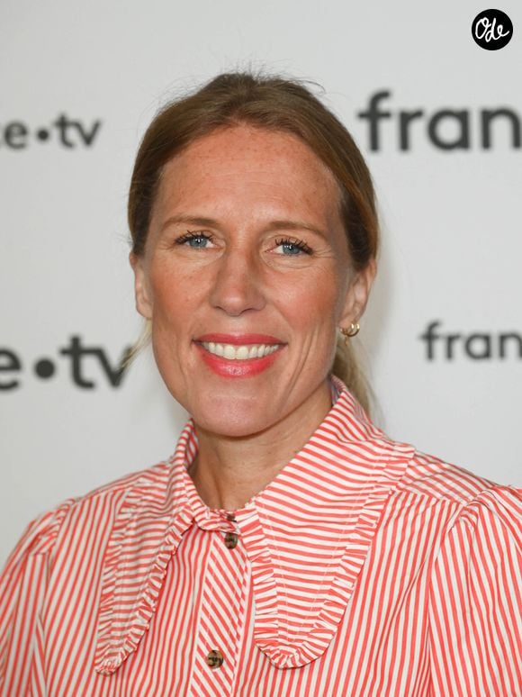 Agathe Lecaron à la conférence de presse de rentrée de France TV à la Grande Halle de la Villette à Paris, France, le 6 juillet 2022. 

© Coadic Guirec/Bestimage