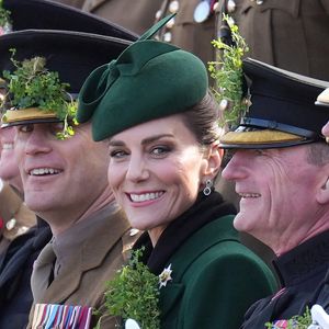 Kate Middleton assiste au défilé de la Saint-Patrick des Irish Guards à la caserne de Mons, Aldershot.
Julien Burton / Bestimage