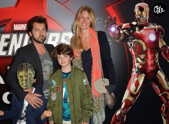 Elle confie que le travail lui a permis de surmonter cette période particulièrement difficile.

Frédéric Diefenthal avec son fils Gabriel et Gwendoline Hamon - Vernissage de l'exposition"Marvel Avengers S.T.A.T.I.O.N." à La Défense le 3 mai 2016. © Veeren/Bestimage