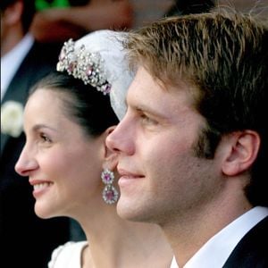 Le 25 septembre 2003, Clotilde Courau et le prince Emmanuel-Philibert de Savoie se sont mariés à la basilique Sainte-Marie-des-Anges-et-des-Martyrs à Rome. © BESTIMAGE