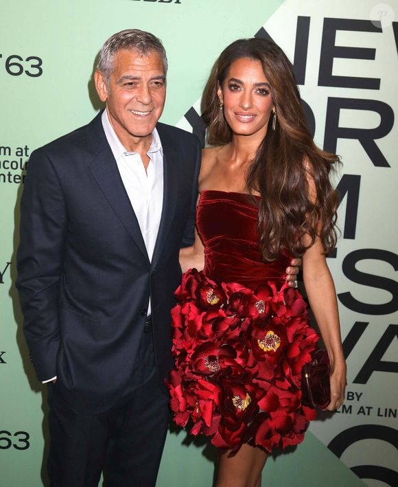 29 septembre 2025, New York, New York, USA : L'acteur GEORGE CLOONEY et AMAL CLOONEY vus au 63ème Festival du Film de New York pour la première de Jay Kelly au Alice Tully Hall au Lincoln Center. (Crédit image : © Nancy Kaszerman/ZUMA Press Wire)