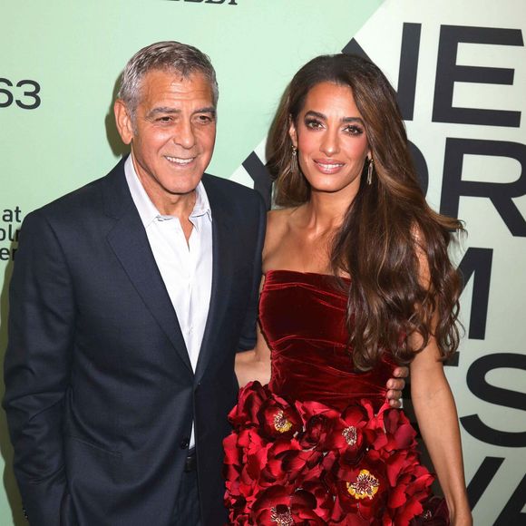 29 septembre 2025, New York, New York, USA : L'acteur GEORGE CLOONEY et AMAL CLOONEY vus au 63ème Festival du Film de New York pour la première de Jay Kelly au Alice Tully Hall au Lincoln Center. (Crédit image : © Nancy Kaszerman/ZUMA Press Wire)