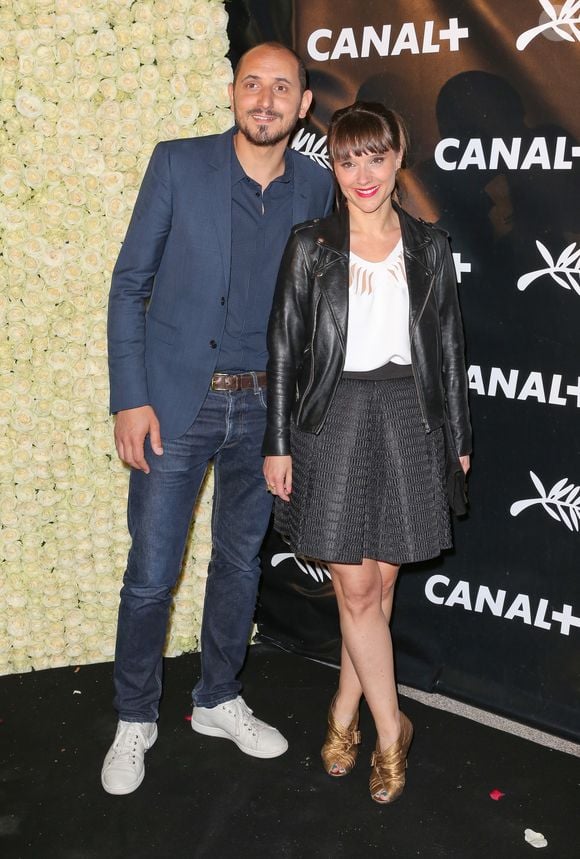 Photo : Le journaliste n'est plus en couple avec Mélanie Taravant, et ce  depuis déjà cinq ans. Karim Rissouli et guest - Soirée Canal + à Mougins  lors du 68ème festival international