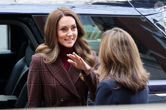 Catherine (Kate) Middleton, princesse de Galles à l'hôpital Royal Marsden, où elle a reçu son traitement contre le cancer, à Londres, Royaume-Uni, le 14 janvier 2025. © Chris Jackson/WPA-Pool/Bestimage