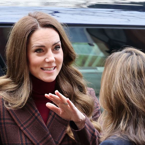 Catherine (Kate) Middleton, princesse de Galles à l'hôpital Royal Marsden, où elle a reçu son traitement contre le cancer, à Londres, Royaume-Uni, le 14 janvier 2025. © Chris Jackson/WPA-Pool/Bestimage