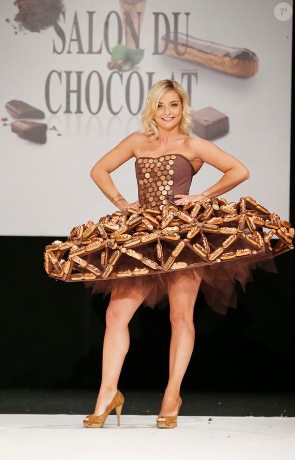 Pour les 30 ans du Salon du Chocolat et de la Pâtisserie une comédie musicale avec plusieurs personnalités, dont Priscilla Betti, sera proposée lors de la soirée inaugurale Priscilla Betti - Défilé du 23ème Salon du Chocolat à la Porte de Versailles à Paris. Le 27 octobre 2017 © Christophe Aubert via Bestimage