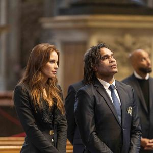 Christian Karembeu et sa femme Jackie Chamoun ont été reçus par le pape François dans la matinée après avoir assisté à une messe au sein de la basilique Saint-Pierre.

© Pierre Perusseau / Bestimage