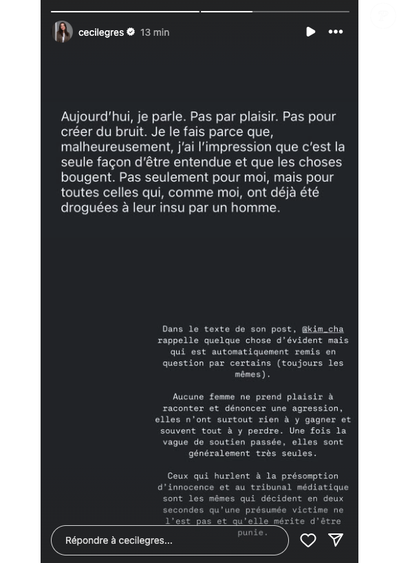 “Aujourd’hui, je parle. Pas par plaisir. Pas pour créer du bruit”, explique la journaliste