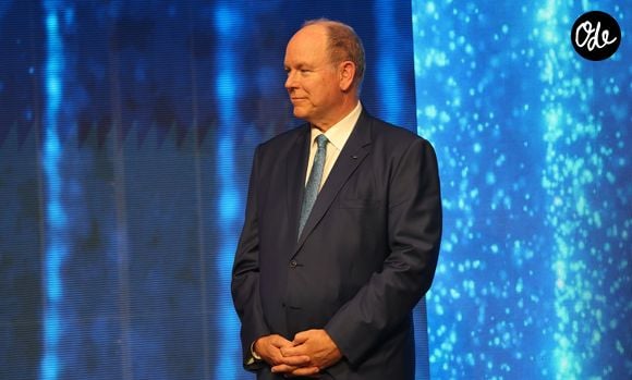 Le prince Albert II de Monaco lors des Sportel Awards 2025 au Grimaldi Forum à Monaco, le 20 octobre 2025. © Claudia Albuquerque/Bestimage