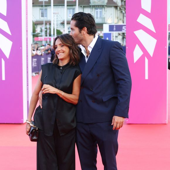 Florence Foresti et son compagnon Alexandre Kominek à la première du film 'Nouvelle Vague' lors du 51éme Festival du cinéma Américain de Deauville le 12 Septembre 2025.
© Denis Guignebourg/Bestimage