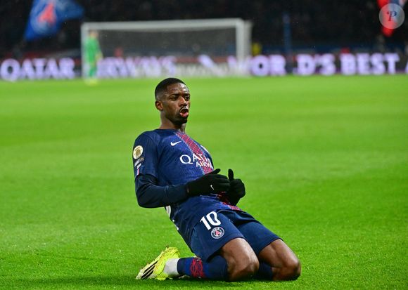 Ousmane Dembelé lors du match de football Ligue 1 McDonald's opposant le Paris Saint-Germain (PSG) au Lille OSC (3-0) au Parc des Princes à Paris, France, le 16 janvier 2026. © Christian Liewig/Bestimage