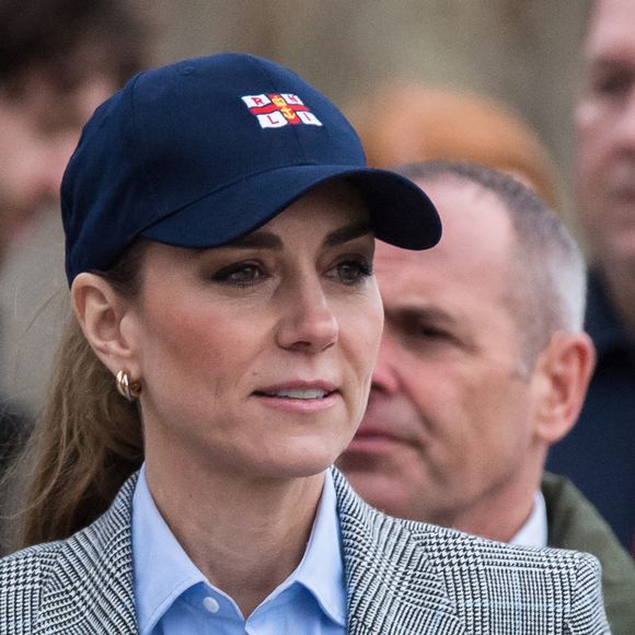 Kate Middleton visite la "Royal National Lifeboat Institution (NRLI)" à Londres.

Photo : Zuma Press / Bestimage