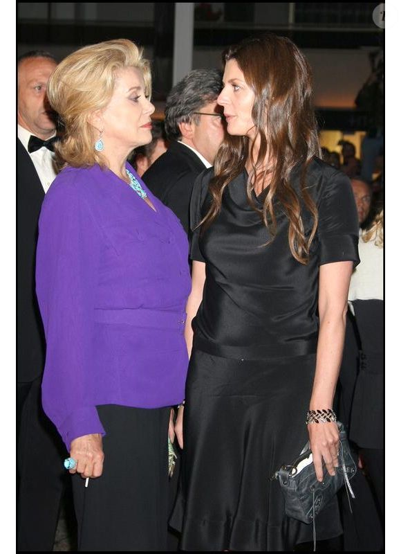 Catherine Deneuve et Chiara Mastroianni en 2008 à Cannes