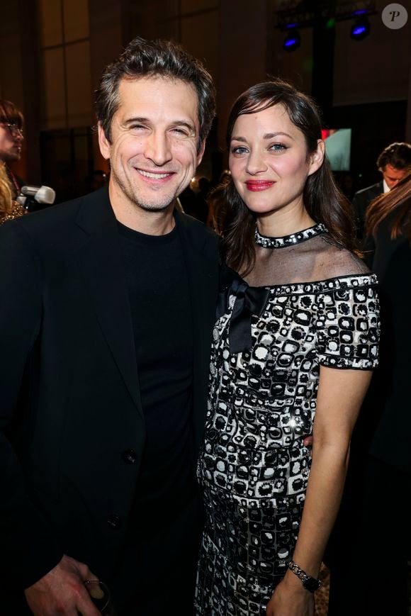 Guillaume Canet et Marion Cotillard (en Chanel) - Intérieur du dîner Chanel des révélations César 2020 au Petit Palais à Paris, le 13 janvier 2020. © Olivier Borde/Bestimage