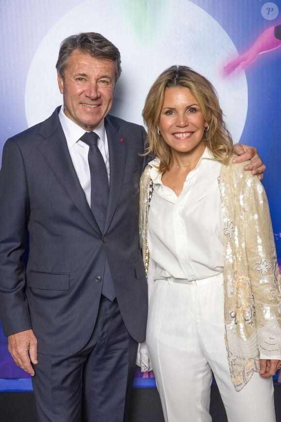 Laura Tenoudji et son mari Christian Estrosi - Photocall de la soirée du 6ème Gala caritatif de l'Institut Rafaël  et de la Zag Foundation, dédié à l'accompagnement des enfants en santé intégrative au Pavillon Gabriel à Paris le 12 novembre 2024. © Erez Lichtfeld/Bestimage