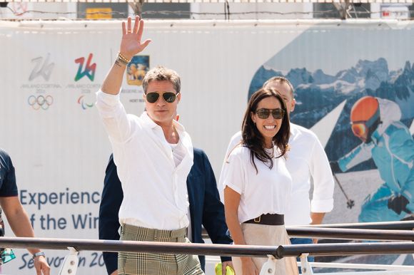 Brad Pitt et sa compagne Ines de Ramon arrivent au 81ème festival international du film de Venise, la Mostra le 31 août 2024.

© Tiziano Da Silva / Bestimage