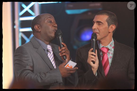 Charly Nestor et Jean Marc Lubin alias Charly et Lulu, animateurs de Hit Machine sur M6, le 21 novembre 2007. © Alain Guizard
