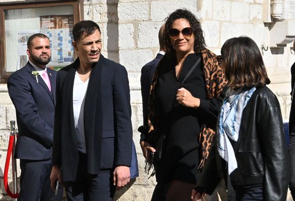 Steevy Boulay, Julie Mercy, Alexia Laroche-Joubert - Obsèques de Loana Petrucciani dans la cathédrale Sainte-Réparate à Nice le 10 avril 2026. L'ancienne star de téléréalité a été retrouvée morte dans son appartement niçois par les autorités, le 25 mars dernier.
© Bruno Bebert / Bestimage