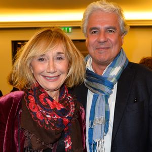 Marie-Anne Chazel et son compagnon Philippe Raffard - Générale de la pièce "L'heureux élu",  une comédie de Eric Assous au Théâtre de la Madeleine à Paris le 24 octobre 2016. © Coadic Guirec/Bestimage