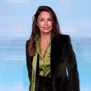 Nadia Farès - Tapis rouge de la soirée d'ouverture de la 7ème édition du festival Cineroman à Nice le 29 septembre 2025. © Dominique Jacovides - Bruno Bebert / Bestimage